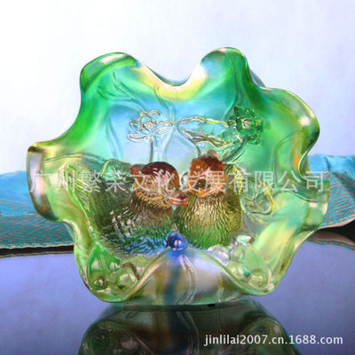 鴛鴦和和美美琉璃工藝品 結(jié)婚慶典禮品優(yōu)選